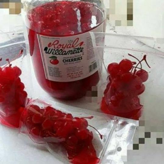

Promo baru--Red Cerry / Ceri / Cerri / Cherry / Royal Maraschino Cherries 100 gram