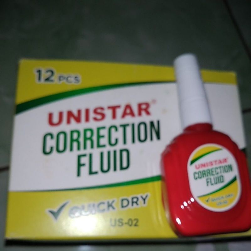 

promo besar besaran 1pack isi 12 pcs tipe x correction fluid safari unistar