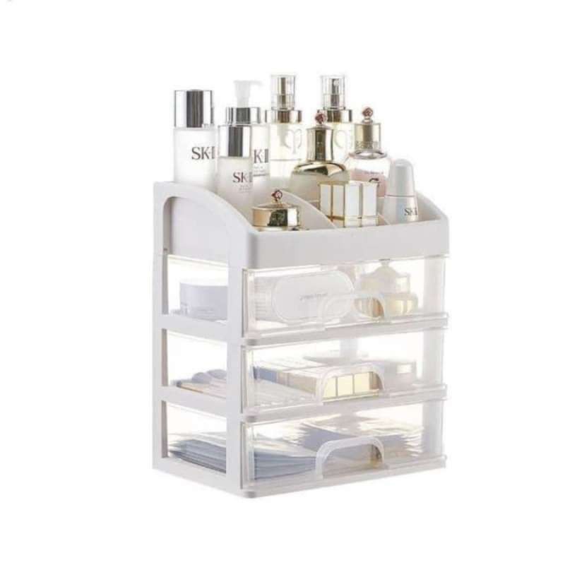 [GROSIR] RAK KOSMETIK 3 SUSUN TEMPAT KOSMETIK MAKE UP STORAGE ORGANIZER