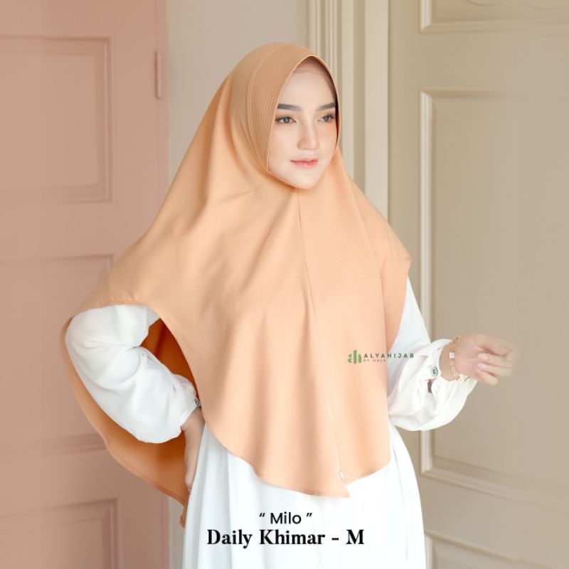 DAILY KHIMAR (Size M) / Alya hijab by Naja/ Soft Pad / Khimar Instan Syar'i / Simple & Elegant For Y