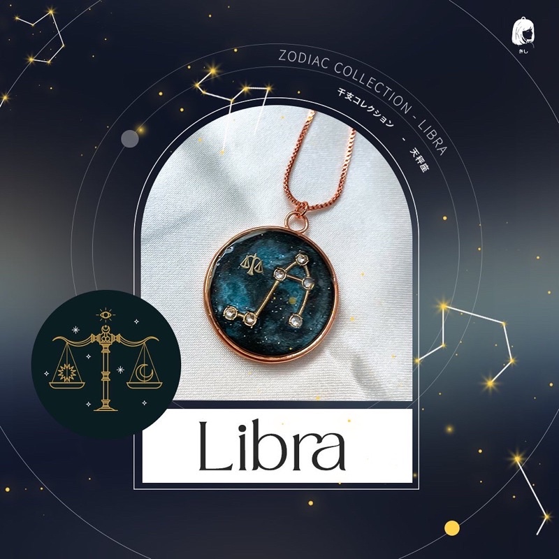 ZODIAC COLLECTION: LIBRA SCORPIO CANCER PISCES ARTISAN CUSTOMIZE JEWELLERY GOLD PLATED 18K PREMIUM K