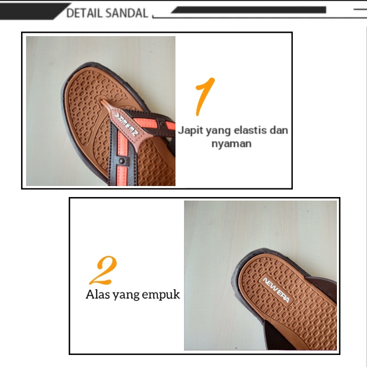 gos NEW ERA MB E 80081 Sandal Japit New Arrival Casual Sandal Original Terbaru Anti selip