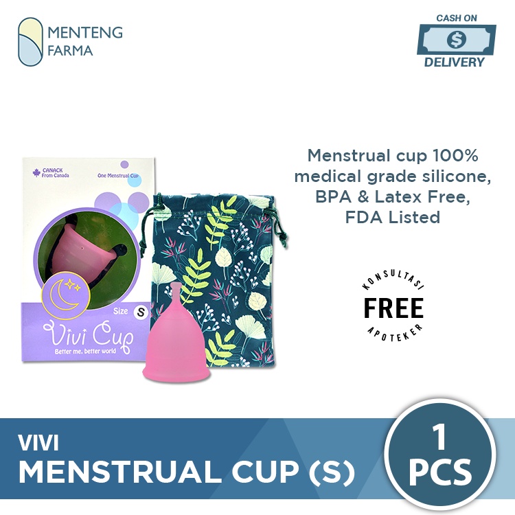 Vivi Menstrual Cup Size S - Pengganti Tampon dan Pembalut Wanita