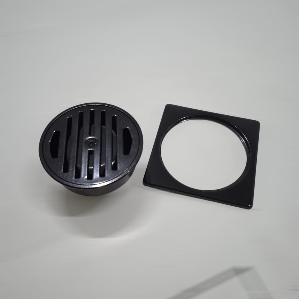 floor drain / saringan got stainless hitam black