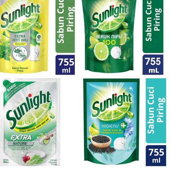 Recomended Sunlight Extra Natural 800 Ml Dan Anti bau 755 ml Habatusoda 755 ml Jeruk Mipis 755ml