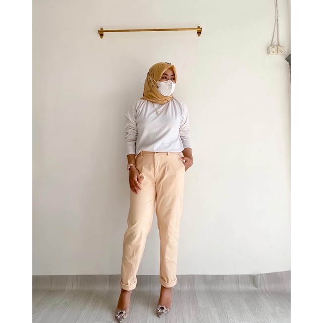 LOLIPOP PANTS | CELANA PANJANG WANITA HIGHWAISTED