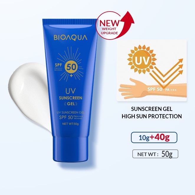 BIOAQUA UV Sunscreen Gel SPF50 PA++++ 50g | BIOAQUA Tone Up UV Essence SPF50 PA++++ 60g