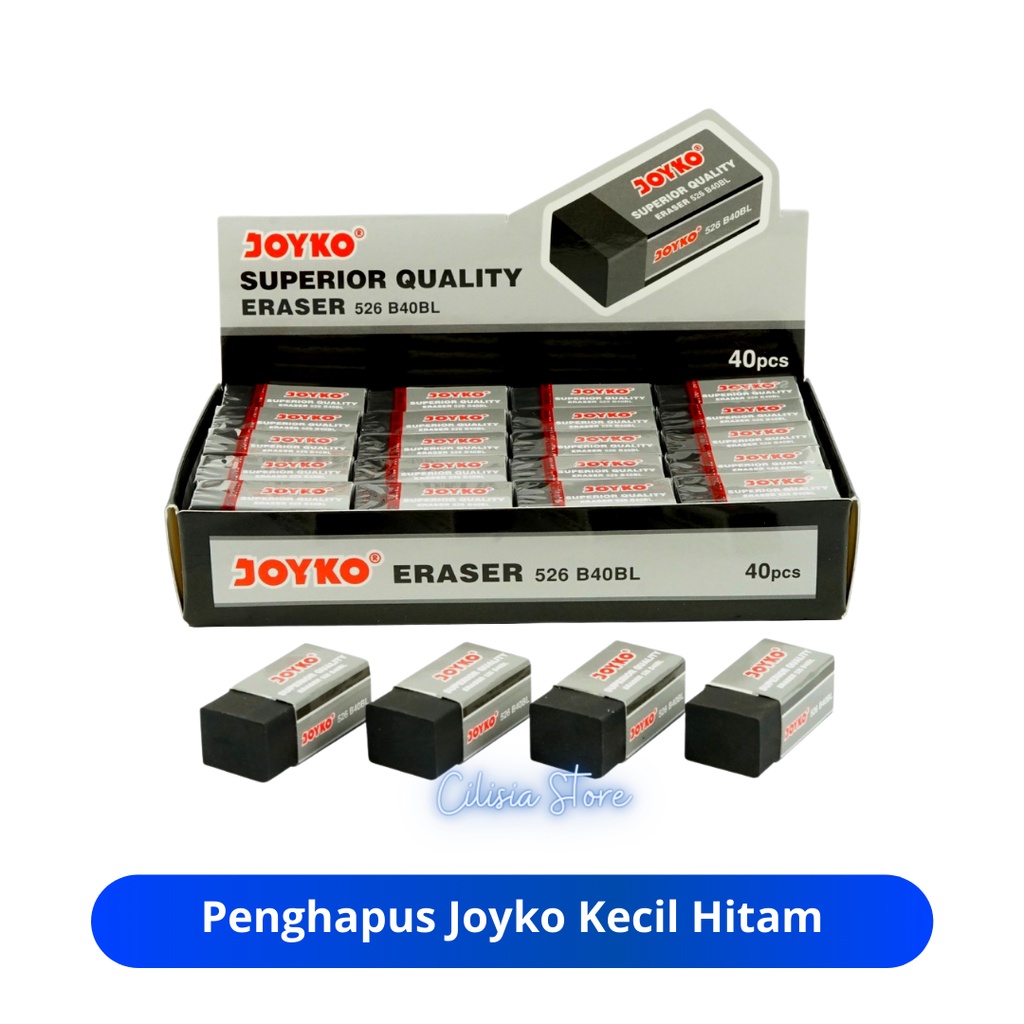 

Penghapus Joyko Kecil / Penghapus Joyko 40BL Hitam / Hapusan Pensil