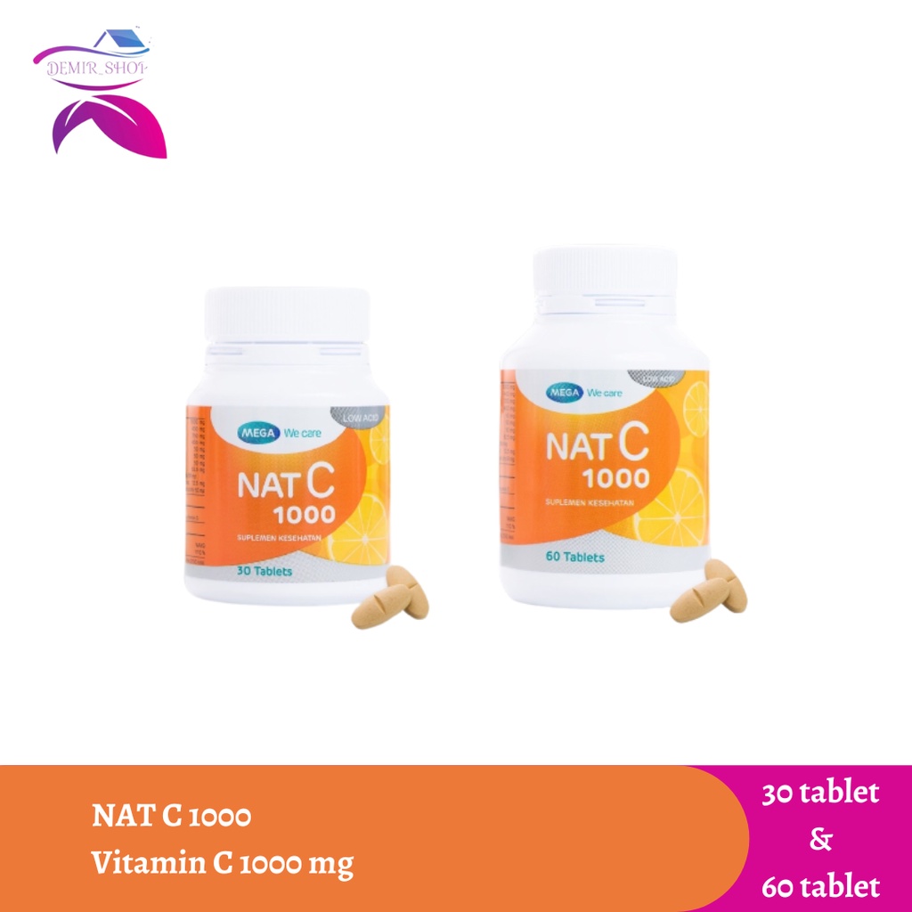 Nat C 1000 mg Mega We Care 30 Tablet &amp; 60 Tablet