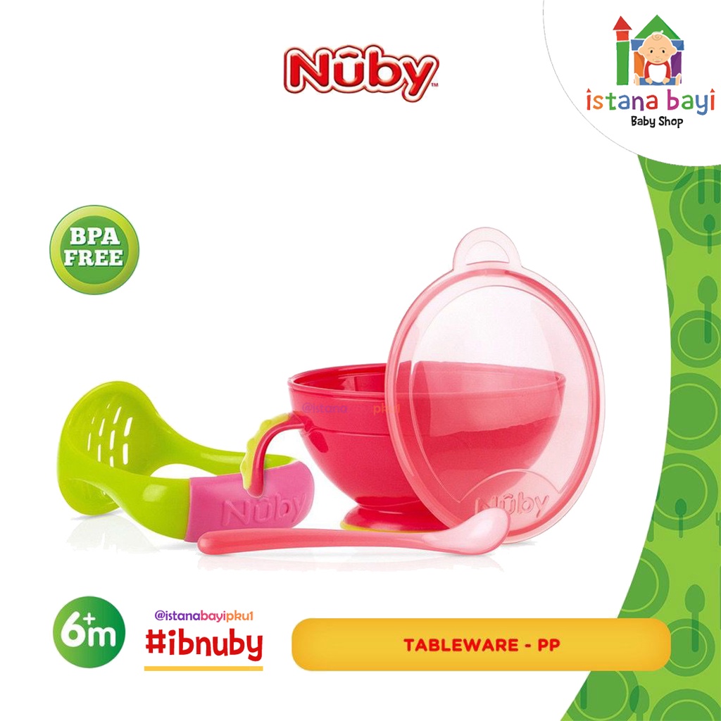 Nuby Kids Garden Fresh Mash N' Feed - Penghancur Makanan