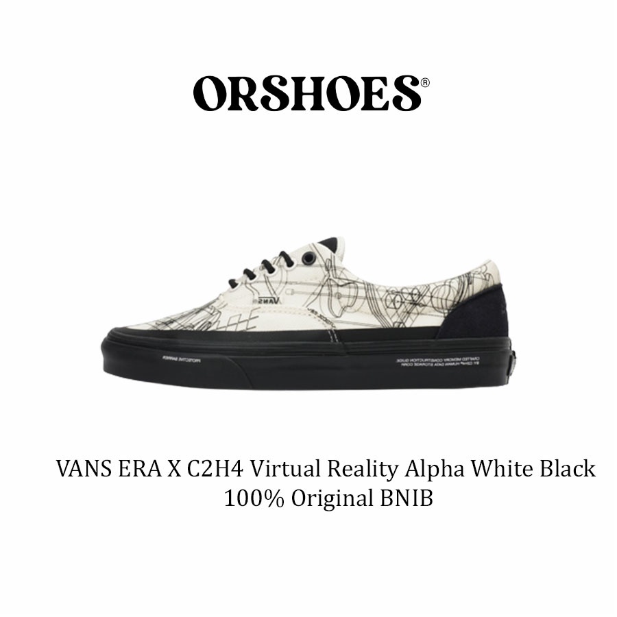 VANS ERA X C2H4 Virtual Reality Alpha White Black Original BNIB