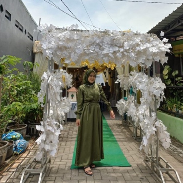 DRESS AULIA SATIN MAXMARA/DRESS KONDANGAN/DRESS RAYA