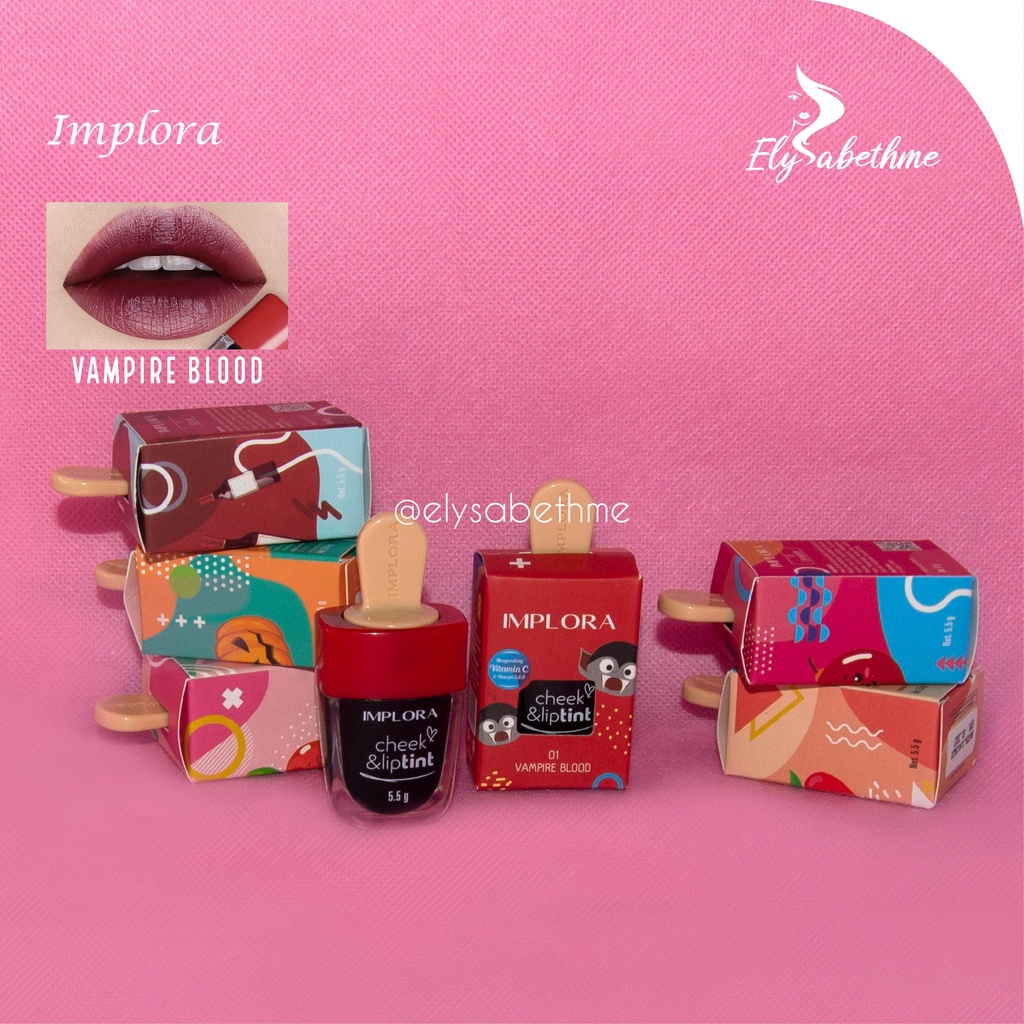 ✿ELYSABETHME✿ I♥M♥P♥L♥O♥R♥A  IMPLORA cosmetic lip tint jelly tint cheek ombre ala korea