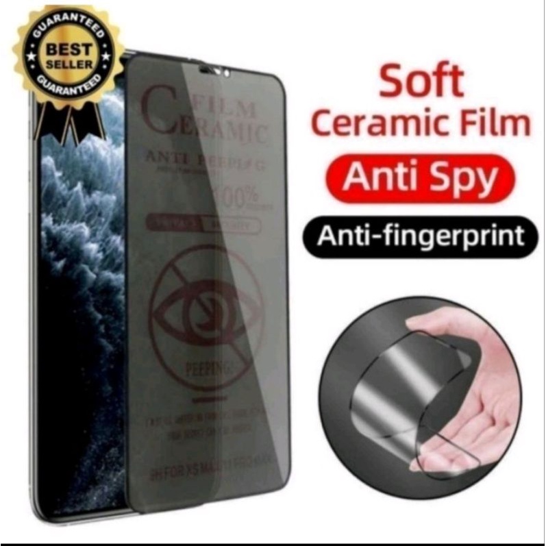 OKS - INFINIX Anti Gores Ceramic Matte Anti Spy Pelindung Layar Hp Ceramic Matte Privacy Anti Spy Un