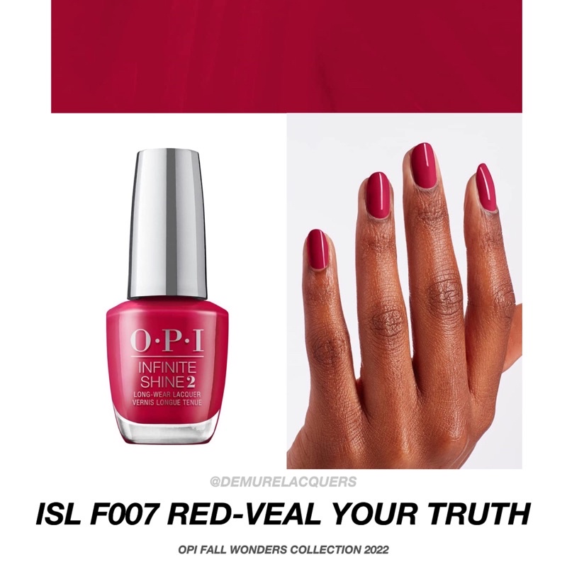 Jual OPI ISL F007 - Red-Veal Your Truth (INFINITE SHINE - FALL WONDERS ...