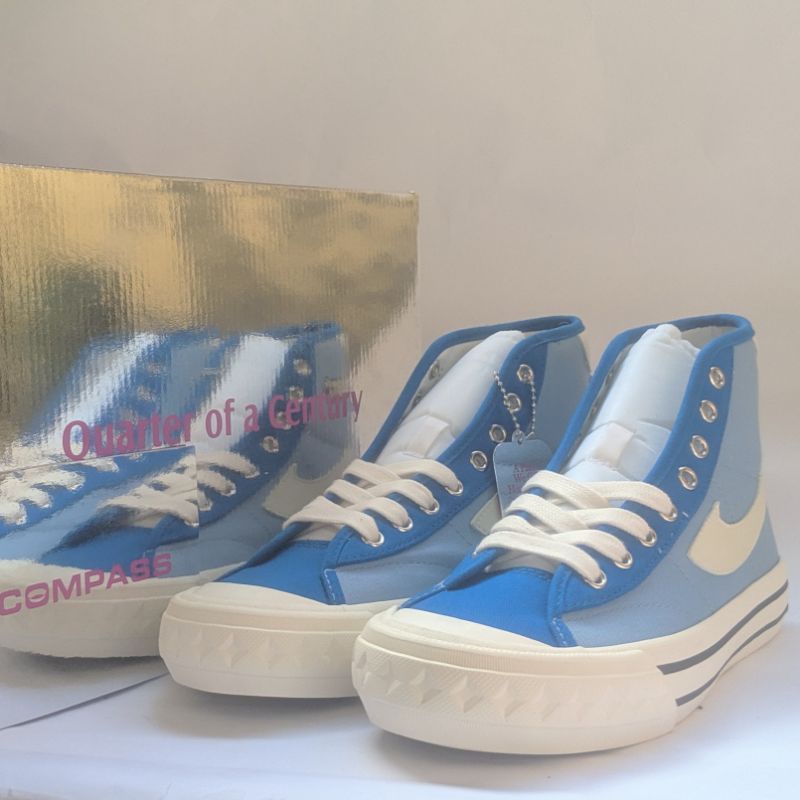Sepatu Compass RETROGRDE HIGH HI DECON x UNKL 347 3.4.7 APART BABY BLUE LIMITED EDITION BNIB ORIGINA