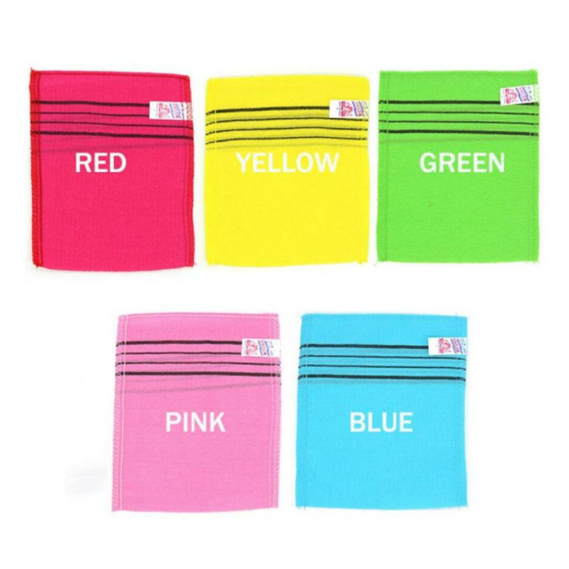 Happy Exfoliating Towel Scrub Korea / Handuk Lulur / Happy Italy towel [isi 2 PCS]