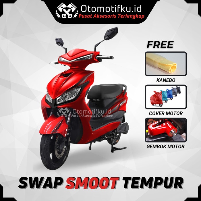 Motor Listrik Sepeda Motor Listrik Swap Smoot Tempur 1500W 64V Gratis Gembok Motor