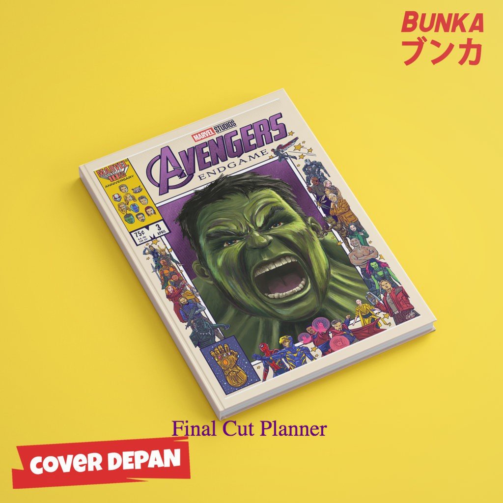 

Notebook Marvel Avengers Hulk Hardcover A5 Buku Tulis Catatan Note Agenda Planner Jurnal .