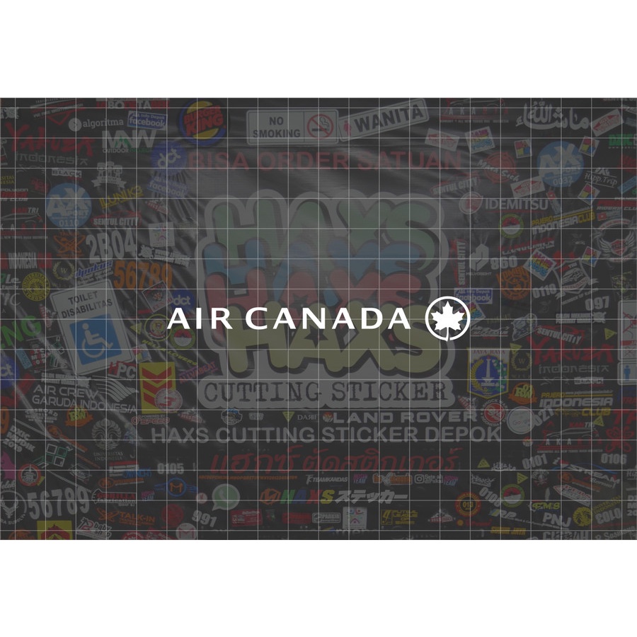 Cutting Sticker Air Canada Ukuran 10 Cm Untuk Motor Mobil