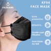 Masker korea 4Ply Earloop Hitam KF 94 - Masker KF94 Black