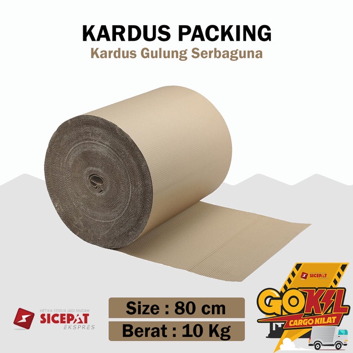 

Kertas Kardus Lembaran Single Face Roll 80 Cm Corrugated Roll Packing Gulung