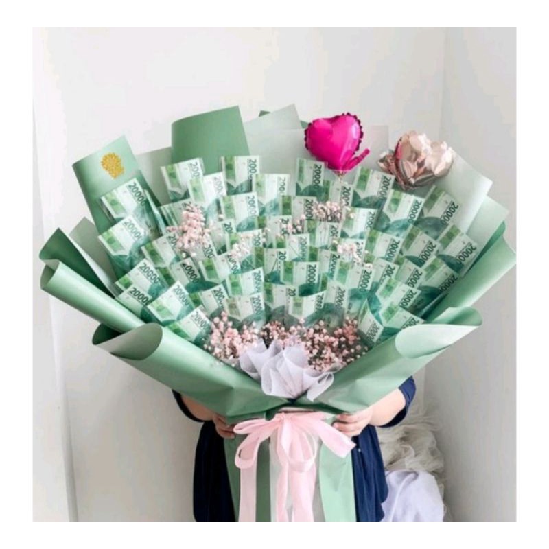 custom money bouquet 20k 50 lembar