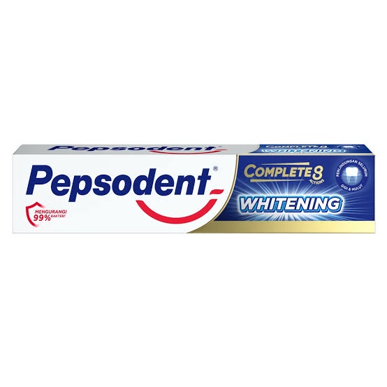 Pepsodent Complete 8 Whitening 190gr ORIGINAL-BPOM