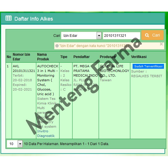 Autocheck 3in1 Alat Test Kolesterol, Gula Darah, Asam Urat