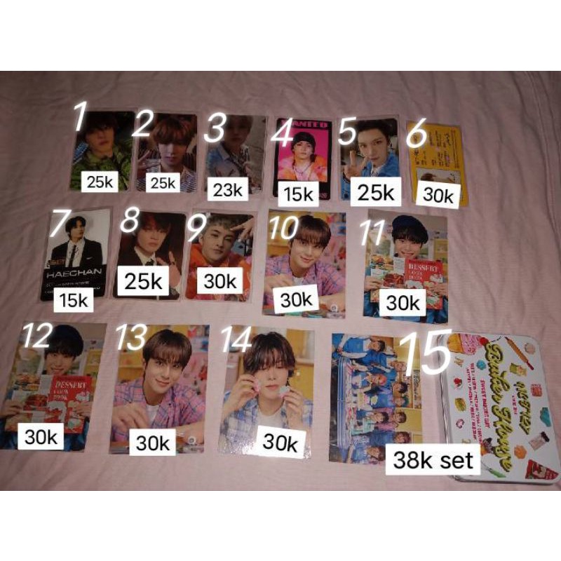 Photocard NCT Official & Tincase || Chenle, Yuta, Mark, Ten, Hachan, Jungwoo, Doyoung