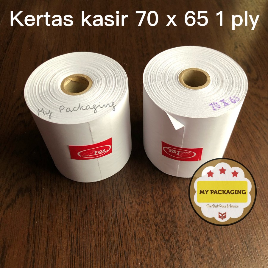 

Kertas Kasir 70 x 65 Struk Telstruk HVS 1 ply