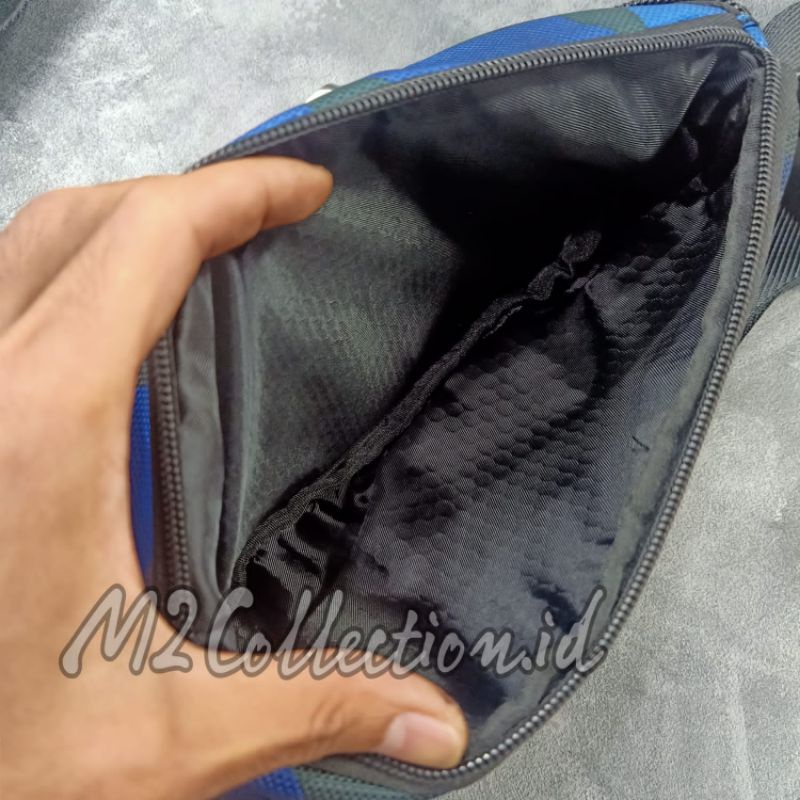 Tas Pinggang Tumi Colombus Army Blue Waistbag Tumi Belt Bag Mirror Quality