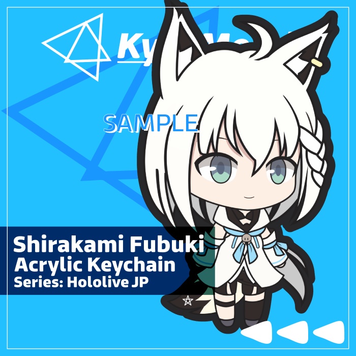 Keychain Hololive Japan Shirakami Fubuki
 | KyraMerch Anime Fanmerch Dealer