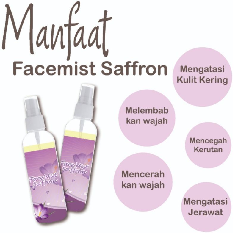 Kanzo - [BPOM] Face Mist Saffron 100ml / Facemist Saffron Spray 100ml / Face Mist Saffron 100ml ORIGINAL