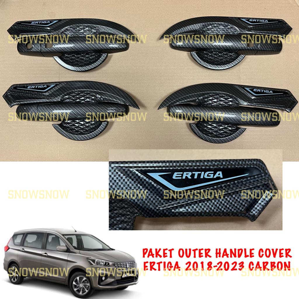 Paket Outer Handle Cover All New Ertiga 2018 2021 2022 2023 Sporty Carbon