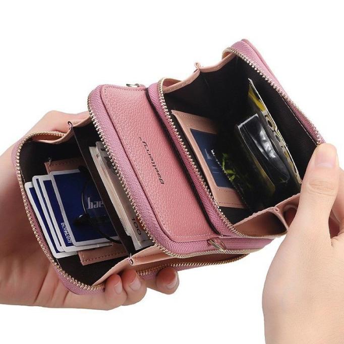 HP ORIGINAL Tas Wanita Multifungsi BAELLERRY Dompet Import HP