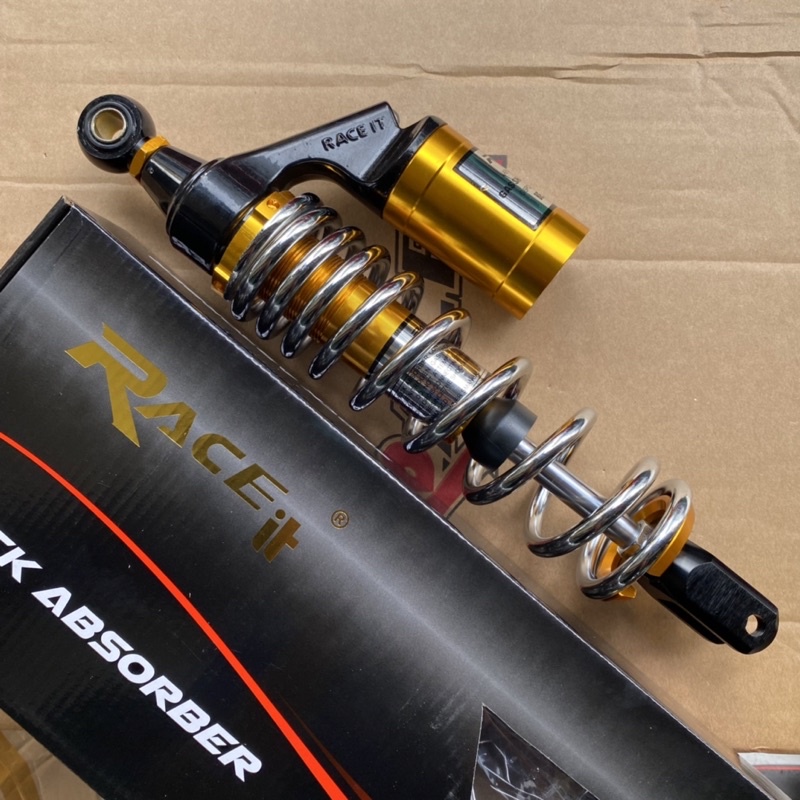 SHOCKBREAKER TABUNG ATAS G PLUS BY RACEIT MATIC SINGLE SHOCK UKURAN 330 MM DAN 310 MM VARIO SCOOPY GENIO VARIO 125 VARIO 150 VARIO 160 BEAT MIO GEAR 125 SOUL XEON X-RIDE  MIO M3 MIO SPORTY MIO SMILE FINO DLL