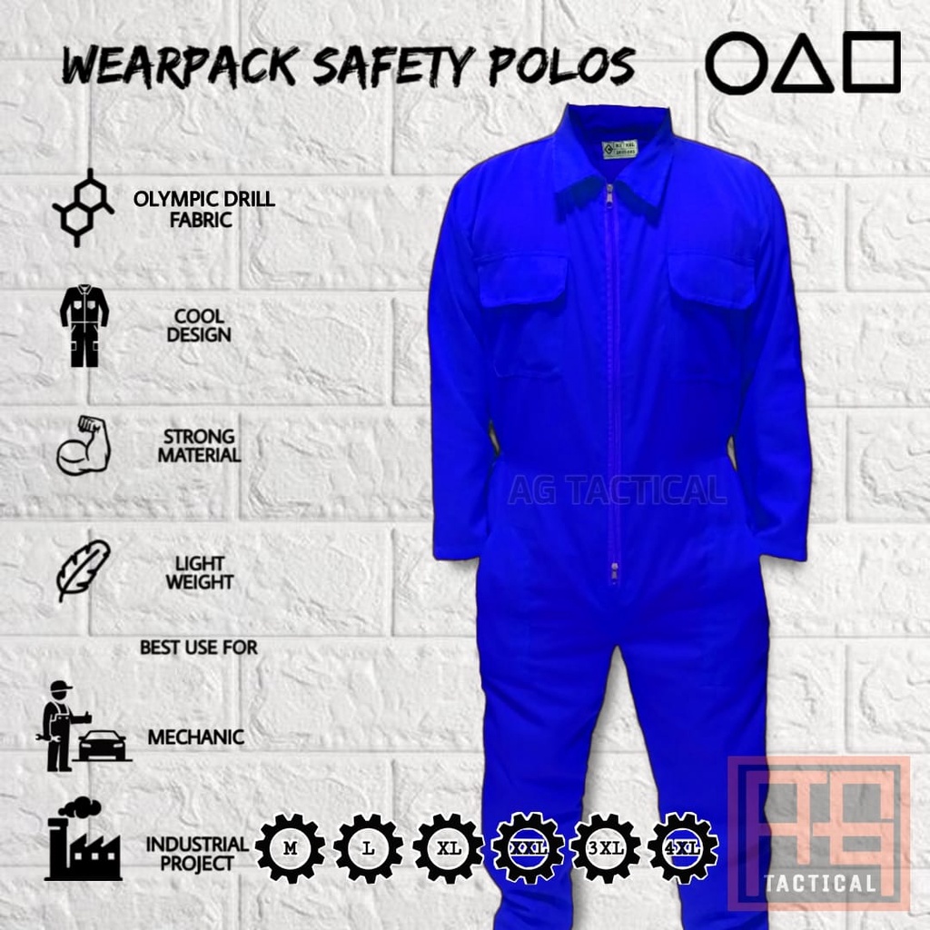 wearpack safety termurah / wearpack bengkel / seragam baju safety / katelpak safety