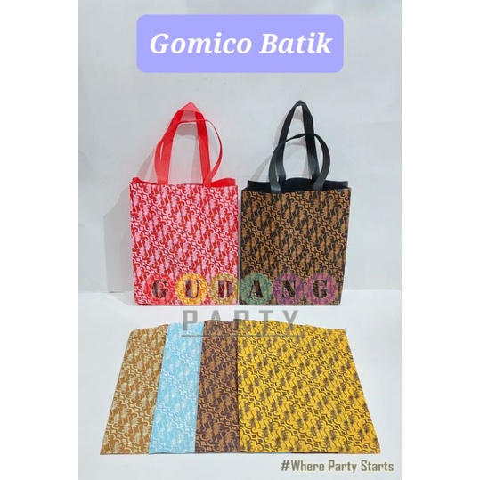 

Spunbond Batik Press/Gomico Batik/Goody Bag/Tas Batik/Tas Souvenir