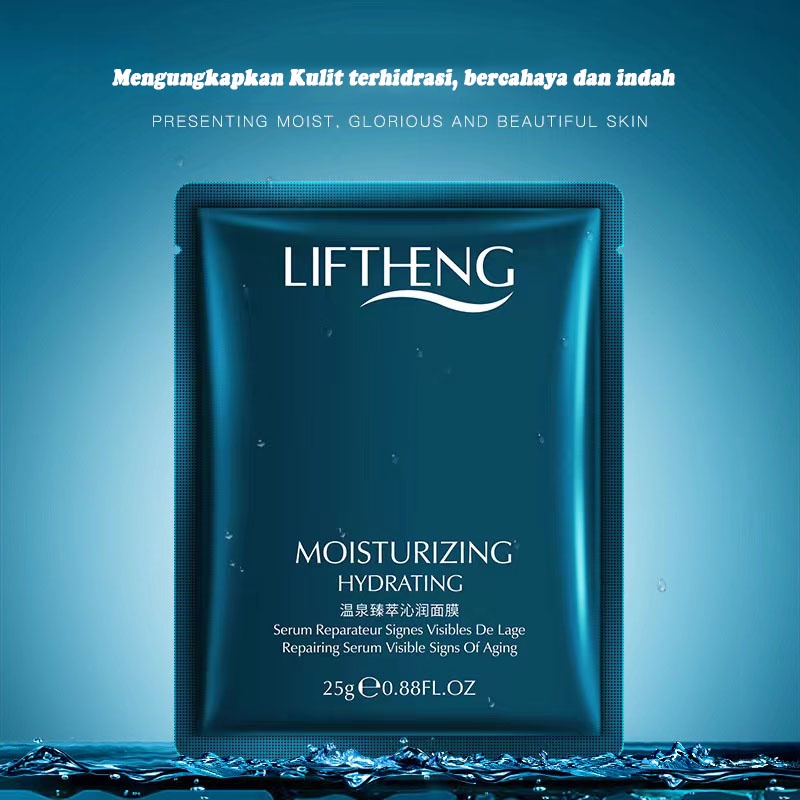 LIFTHENG DEEP SEAWEED EDITION Moisturizing Molecule Emulsion Cream Krim Pelembab wajah 40ML 100ML / LIFTHENG Deep seaweed Macrocystis Moisturizing Facial Wash Sabun Cuci muka Ekstrak Rumput laut 40 gram