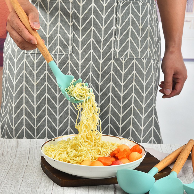 YUN Mall  Silikon Spatula Silicone Alat Masak Capitan Scraper Whisk Sendok Centong Kuas Silikon Tahan Panas Set