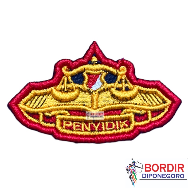 BED PENYIDIK POLRI | BED POLRI 3D | BORDIR POLRI 3D | BORDIR PENYIDIK TIMBUL ISTIMEWA | LOGO PENYIDI