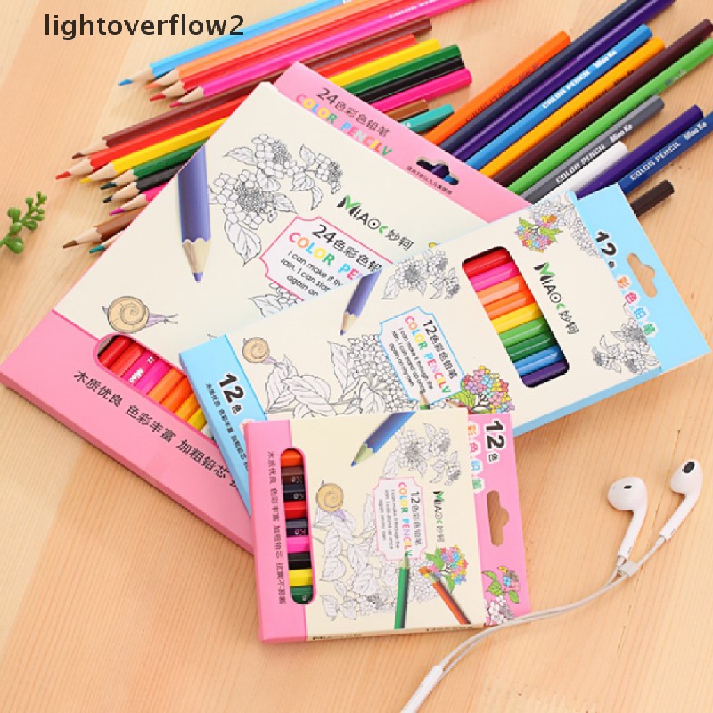 (lightoverflow2) Set Pensil Warna Krayon Untuk Anak-Anak
