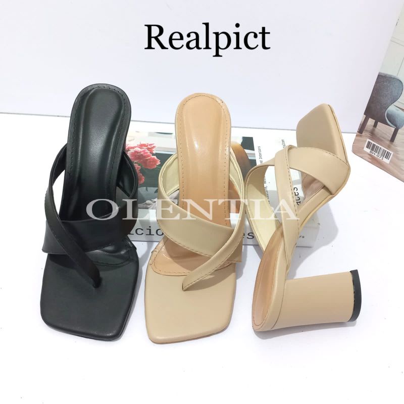 Sandal Wanita Sandal heels tahu 9cm DV 10