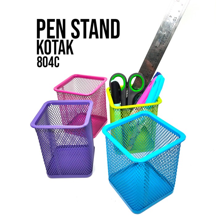 

Stationery Pen Stand / Pen Holder / Tempat Alat Tulis / Pen Stand Kotak 804C