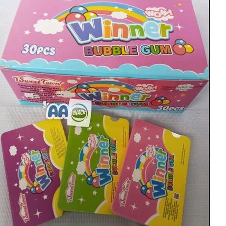 

MALL WINNER BUBBLE GUM BOX ISI 30 X 5GR grosir