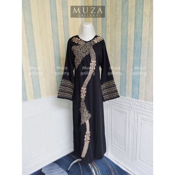 MUZA ABAYA HITAM ABAYA TURKEY 1229