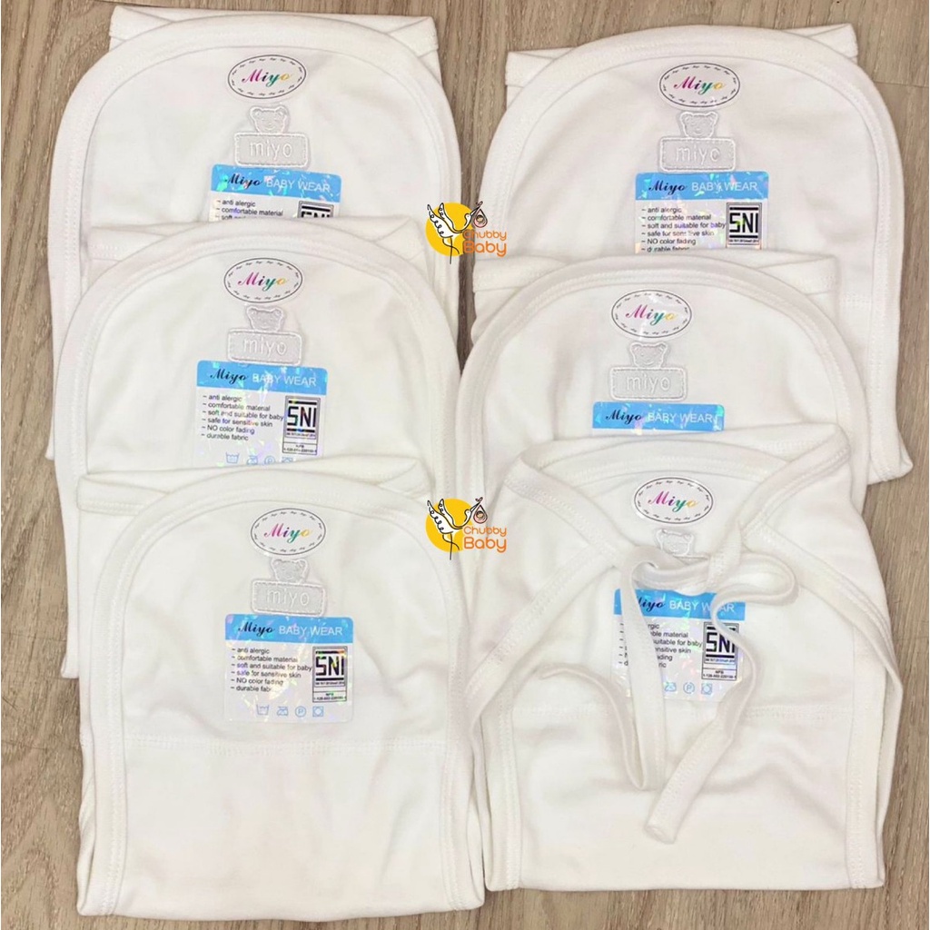 Miyo Popok Tali Bayi 6pcs | All White