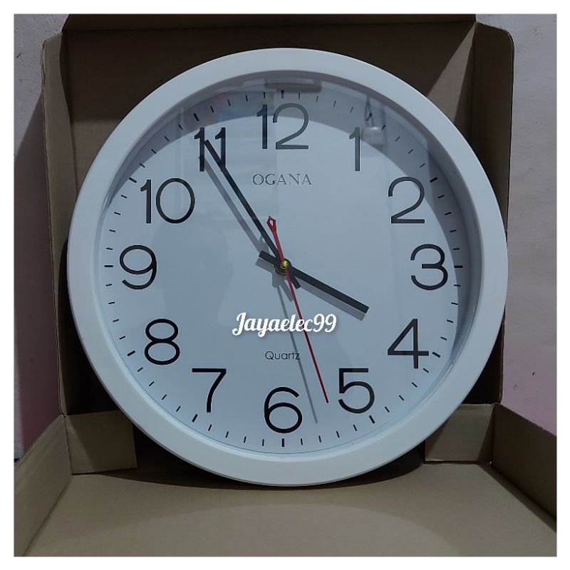 OGANA Jam Dinding Analog/ Dekorasi Dinding  Jam Diameter 32cm