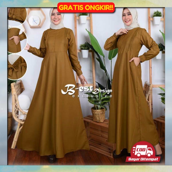 Ghamis Wsnita Dewasa Pakaian Fashion Muslim Mewah Gms Wnta Kekinian Gsmis Cwe Berkwalitas Bsju Dress